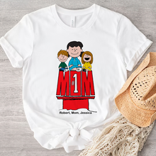 Load image into Gallery viewer, Personalized #1 Mom Sweatshirt with Cartoon Design Shirts PopCulturePrints