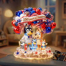 Load image into Gallery viewer, "Celebrate Family Love!" - Personalized Family Freedom Light Box - Custom Gift for Families