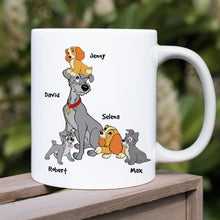 Load image into Gallery viewer, Best Dog Dad Ever Personalized Mug - Father's Day Gift Coffee Mug PopCulturePrints