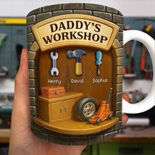 Load image into Gallery viewer, Daddy's Workshop - Personalized Edge-to-Edge Mug for Dads and Grandpas Mug PopCulturePrints
