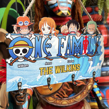 Load image into Gallery viewer, Custom Anime Family Key Hanger - Personalized Name Sign Wood Sign PopCulturePrints