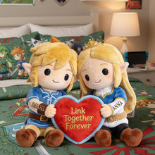 Load image into Gallery viewer, Link Together Forever - Adventure Couple Pillow - Personalized Gifts for Couples Pillow PopCulturePrints