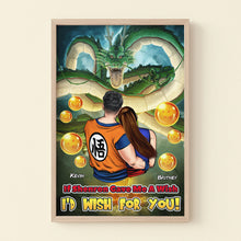 Load image into Gallery viewer, Anime-Inspired Personalized Couple Canvas Print | Valentine's Day Gifts Poster & Canvas PopCulturePrints