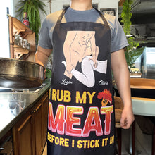 Load image into Gallery viewer, Personalized Couples Apron - Fun Cooking Gift Aprons PopCulturePrints