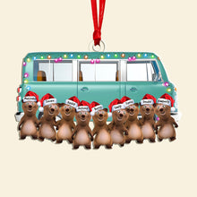 Load image into Gallery viewer, Personalized Bear Family Camping Ornaments for Holiday Cheer Ornament PopCulturePrints