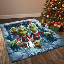 Load image into Gallery viewer, "Celebrate Family Moments with Our Green Monster Doormat!" - Personalized Family Gift Doormat PopCulturePrints
