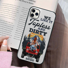 Load image into Gallery viewer, Customized Couples Adventure Phone Case - Topless & Dirty Design for Valentine's Day Gifts Phone Case PopCulturePrints