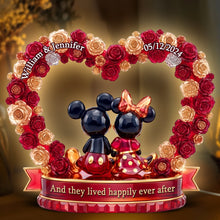 Load image into Gallery viewer, And They Lived Happily Ever After - Romantic Couple Acrylic Light Box - Personalized Gift for Couples, Anniversaries, and Weddings Light Box PopCulturePrints
