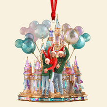 Load image into Gallery viewer, Bring Joy to Your Holidays with Our Festive Castle Christmas Ornament - Custom Photo Gift for Families Ornament PopCulturePrints