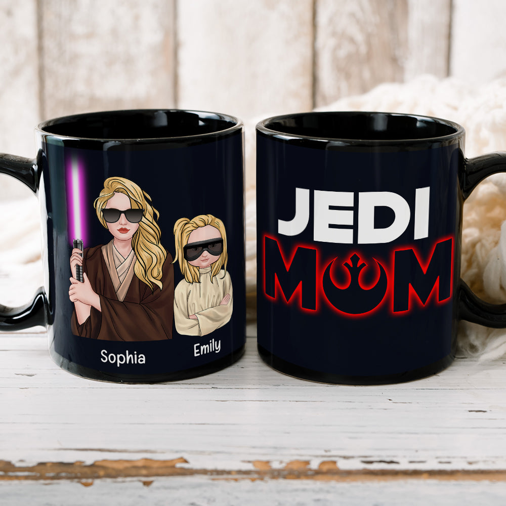 Jedi Mom Personalized Coffee Mug - Custom Gift For Moms Coffee Mug PopCulturePrints