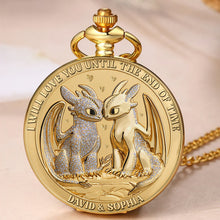 Load image into Gallery viewer, I Will Love You Until The End Of Time - Legendary Love Pocket Watch Personalized Gift for Couples Pocket Watch PopCulturePrints