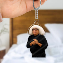 Load image into Gallery viewer, Funny Meme Character Keychain - Red Shirt Keychains PopCulturePrints