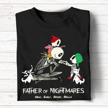 Load image into Gallery viewer, Personalized Father of Nightmares T-Shirt for Dad Shirts PopCulturePrints