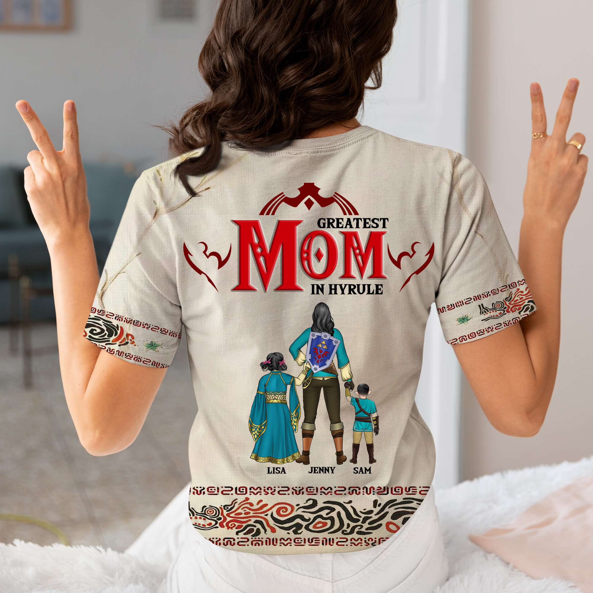 Greatest Dad in Hyrule Personalized 3D Shirt - Perfect Father's Day Gift AOP Products PopCulturePrints