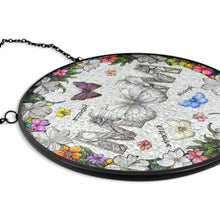 Load image into Gallery viewer, "You Are Loved, Mom" - Personalized Butterfly Stained Glass Suncatcher - Gift for Mom, Grandma, and Loved Ones Suncatcher Ornament PopCulturePrints