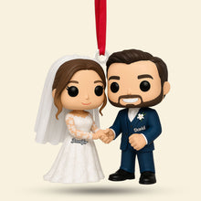 Load image into Gallery viewer, Love Captured: Custom Cartoon Wedding Ornament - Unique Personalized Gift for Couples Ornament PopCulturePrints
