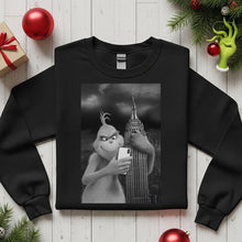 Load image into Gallery viewer, Grinchy Christmas Vibes - Funny Sweatshirt for Holiday Mischief Shirts PopCulturePrints