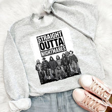 Load image into Gallery viewer, Horror Film Villains 'Straight Outta Nightmares' Boyband T-Shirt Shirts PopCulturePrints