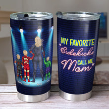 Load image into Gallery viewer, Personalized Super Mom and Kids Tumbler Tumbler Cup PopCulturePrints