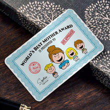Load image into Gallery viewer, Personalized World's Best Mother Aluminum Wallet Card Wallet Card PopCulturePrints