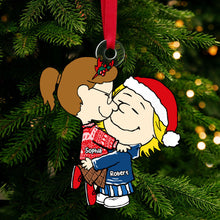 Load image into Gallery viewer, Love, Joy & Togetherness - Personalized Santa Claus Couple Ornament Ornament PopCulturePrints