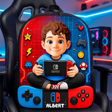 Load image into Gallery viewer, Adventure Kids Backpack - Personalized Gift for Young Gamers