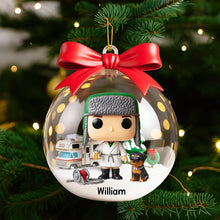 Load image into Gallery viewer, "Celebrate the Joy of Movies!" - Personalized Funny Holiday Christmas Ornament - Custom Gift for Movie Lovers, Friends, and Family Ornament PopCulturePrints