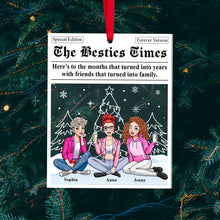 Load image into Gallery viewer, Personalized BFF Christmas Ornament - Custom Gift for Friends Ornament PopCulturePrints