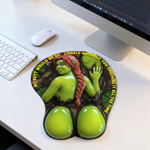 Load image into Gallery viewer, "I My Butt Would Be So Lonely Without You Touching It All The Time" - Playful Green Desk Buddy 3D Mouse Pad - Personalized Gift Mouse Pads PopCulturePrints