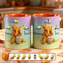 Load image into Gallery viewer, "Sweet Moments with Mom - Personalized Love Mother Accent Mug" - Custom Gifts for Mom, Grandma, and More Coffee Mug PopCulturePrints