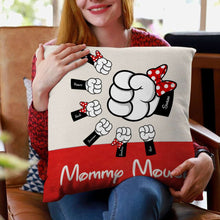 Load image into Gallery viewer, Personalized Mommy Mouse Pillow - Custom Gift for Mom Pillow PopCulturePrints