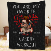 Load image into Gallery viewer, Customizable Cardio Workout Blanket - You Are My Favorite Design Blanket PopCulturePrints