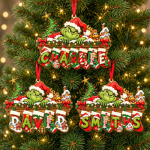 Load image into Gallery viewer, "Make This Christmas Special!" - Personalized Name Art Alphabet Stocking Ornament - Custom Gift for Family, Friends, and Loved Ones