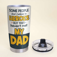 Load image into Gallery viewer, Hero Dad Personalized Tumbler - Like Father Like Son Tumbler Cup PopCulturePrints
