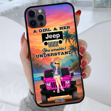 Load image into Gallery viewer, Personalized Jeep Spare Tire Cover - Freedom on Four Wheels Design Phone Case PopCulturePrints
