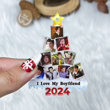 Load image into Gallery viewer, Personalized Photo Fan Christmas Ornament 2024 Ornament PopCulturePrints