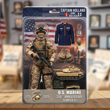 Load image into Gallery viewer, “Honor Their Service with a Personal Touch” - Military 250th Anniversary Figure Pack Acrylic Plaque - Personalized Gifts for Veterans Shaped Plaques PopCulturePrints