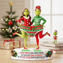 Load image into Gallery viewer, A Good Friend Is Like A Pair Of Panties - Personalized Acrylic Plaque for Christmas Shaped Plaques PopCulturePrints