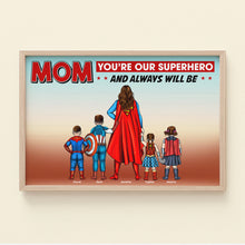 Load image into Gallery viewer, Superhero Mom Personalized Canvas Print Poster & Canvas PopCulturePrints