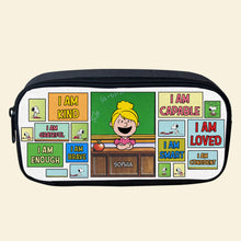 Load image into Gallery viewer, Simpsons-Inspired 'Today's Good Mood Is Sponsored By Weed' T-Shirt Pencil Case PopCulturePrints