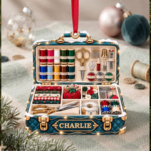 Load image into Gallery viewer, Sewing Christmas Ornament - Personalized Gifts For Sewing Lovers 10ttlu081026 Ornament PopCulturePrints