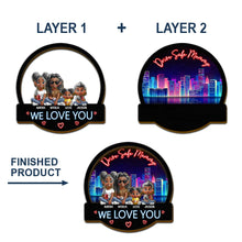 Load image into Gallery viewer, Drive Safe Daddy, We Love You - Personalized Custom Car Visor Clip Gift for Dad, Mom & Grandma Car Visor Clip PopCulturePrints