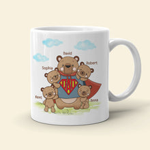 Load image into Gallery viewer, Personalized 'Best Daddy Bear Ever' Coffee Mug Coffee Mug PopCulturePrints