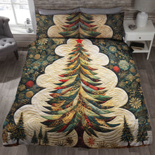 Load image into Gallery viewer, Elegant Festive Christmas Tree Quilt Set Blanket PopCulturePrints
