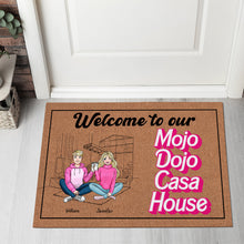 Load image into Gallery viewer, Custom Mojo Dojo Casa House Welcome Mat | Personalized Door Mat - Valentine's Day Gifts Doormat PopCulturePrints