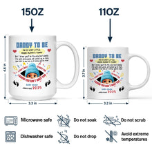 Load image into Gallery viewer, Daddy To Be - Personalized Mug with Heartwarming Message Mug PopCulturePrints