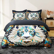 Load image into Gallery viewer, Majestic Custom Lion Quilt Bed Set Blanket PopCulturePrints