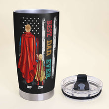 Load image into Gallery viewer, Personalized Best Dad Ever Tumbler - Dad Nutrition Facts Tumbler Cup PopCulturePrints