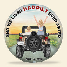 Load image into Gallery viewer, Custom Couple Car Ornament - Personalized Names for Valentine's Day Gifts Tire Covers PopCulturePrints