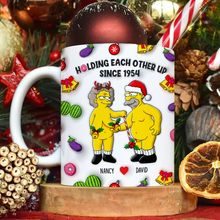 Load image into Gallery viewer, Custom Christmas Mug for Playful Couples | Unique Valentine's Day Gifts Coffee Mug PopCulturePrints